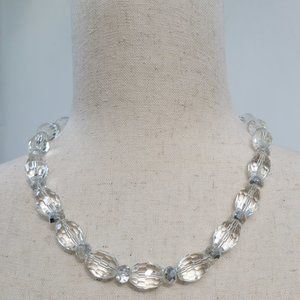 Cut glass choker necklace